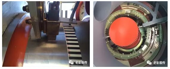 左邊是斑馬帶法，右邊是多齒齒輪法